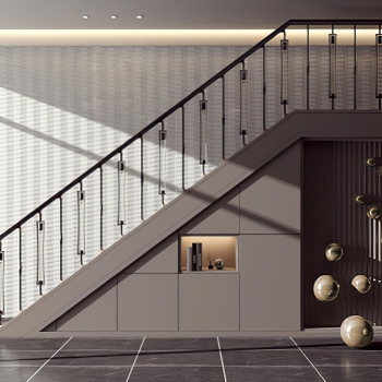 Modern Stair Balustrade/elevator-ID:848519875