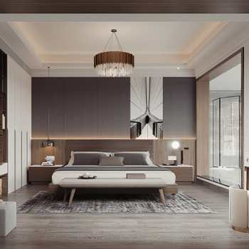 New Chinese Style Bedroom-ID:853049044