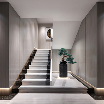 New Chinese Style Stairwell-ID:410010879