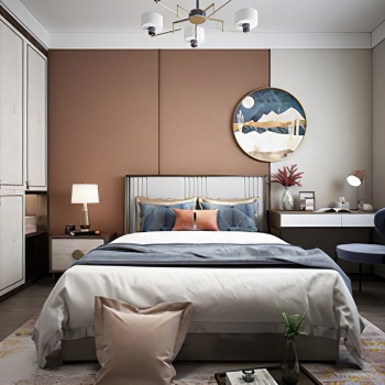 New Chinese Style Bedroom-ID:875905047