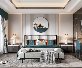 New Chinese Style Bedroom-ID:789491899