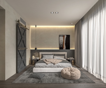 Wabi-sabi Style Bedroom-ID:618155004