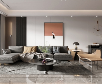 Modern A Living Room-ID:872952948