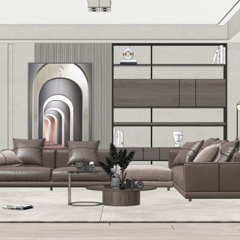 Modern A Living Room-ID:255856042