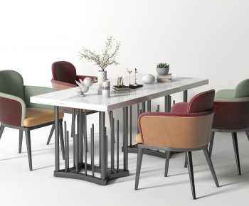 Modern Dining Table And Chairs-ID:808180096