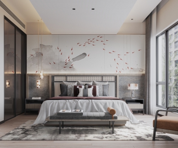 New Chinese Style Bedroom-ID:211483007