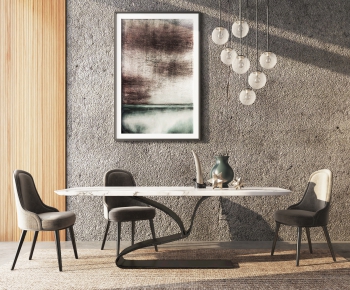 Modern Dining Table And Chairs-ID:980576998