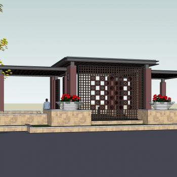 Chinese Style Building Component-ID:222280987