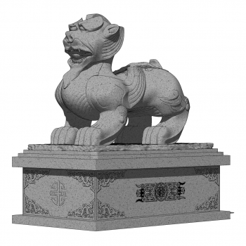 中式貔貅雕塑园艺小品-ID:667252064