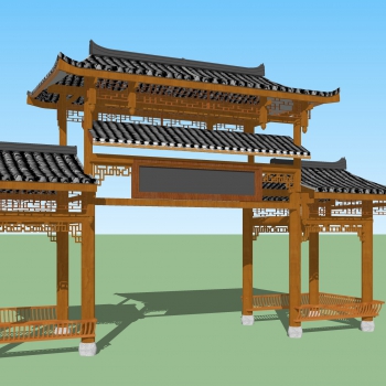 Chinese Style Building Component-ID:707613958