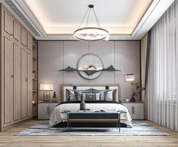 New Chinese Style Bedroom-ID:227519996