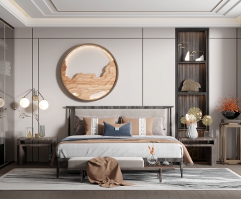 New Chinese Style Bedroom-ID:752871994