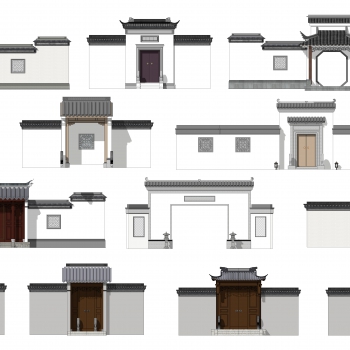 New Chinese Style Building Component-ID:723318108