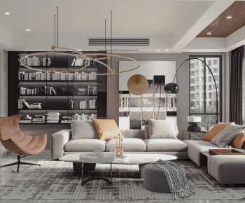 Modern A Living Room-ID:550630126