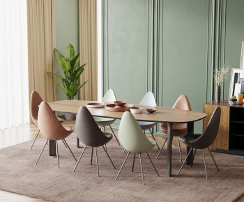 Modern Dining Table And Chairs-ID:413389243