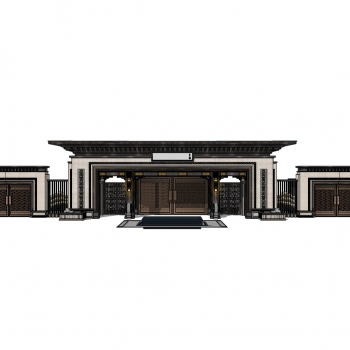 New Chinese Style Building Component-ID:730319041