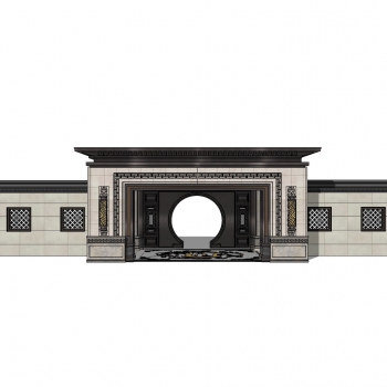 New Chinese Style Building Component-ID:423448091