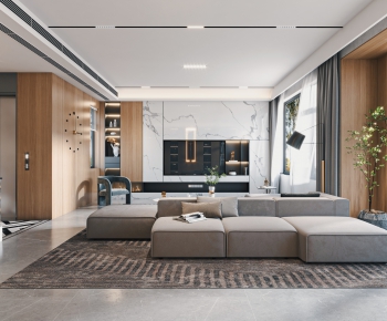 Modern A Living Room-ID:458044052