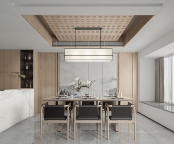 New Chinese Style Dining Room-ID:740019081