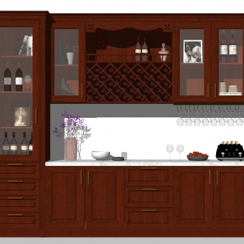American Style Wine Cabinet-ID:487730039