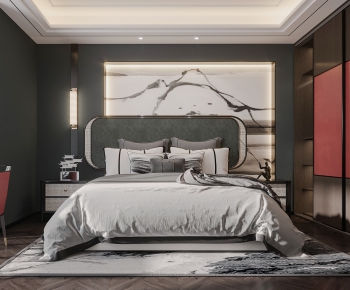 New Chinese Style Bedroom-ID:616336114