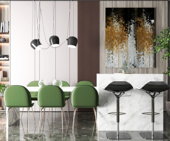 Modern Dining Table And Chairs-ID:660722027