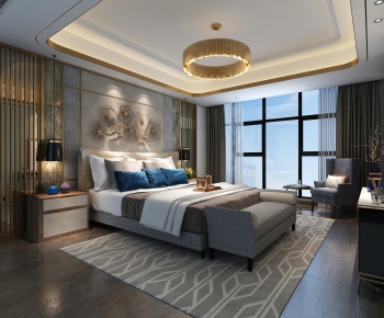 New Chinese Style Bedroom-ID:560772909