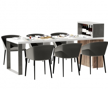 Modern Dining Table And Chairs-ID:541981945