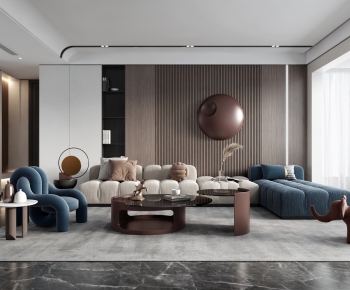 Modern A Living Room-ID:392310687