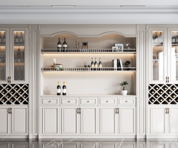 Simple European Style Wine Cabinet-ID:574278855