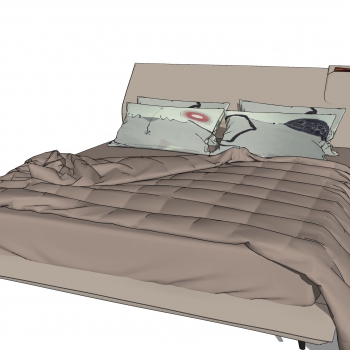 Modern Single Bed-ID:830321071