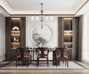 New Chinese Style Dining Room-ID:942789088