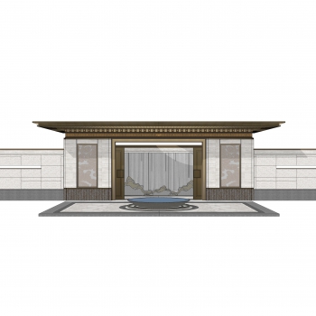 New Chinese Style Building Component-ID:101449014