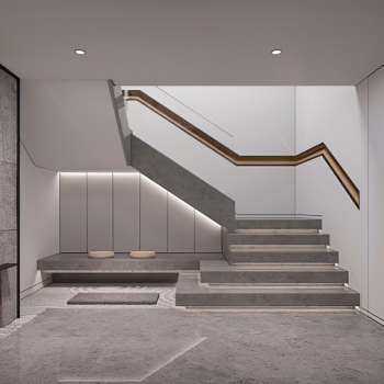 New Chinese Style Stairwell-ID:744548088
