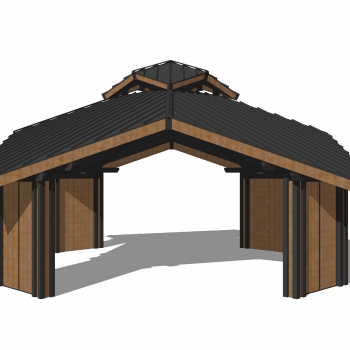 New Chinese Style Building Component-ID:542240173