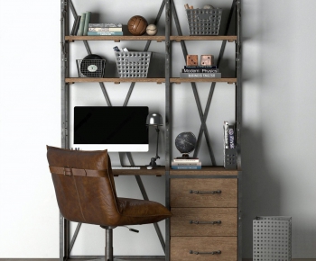 Industrial Style Office Table-ID:713116883