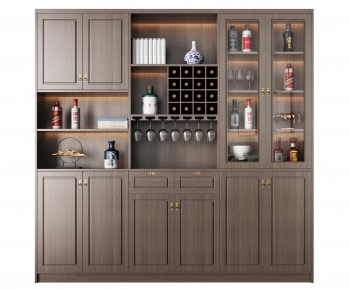 New Chinese Style Wine Cabinet-ID:822987082
