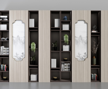 New Chinese Style Bookcase-ID:373152028