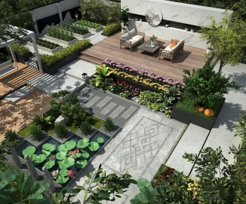 New Chinese Style Courtyard/landscape-ID:530356882