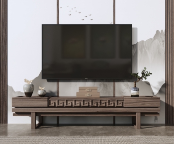 New Chinese Style TV Cabinet-ID:154800465