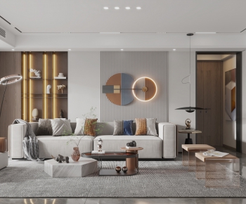 Modern A Living Room-ID:542485956