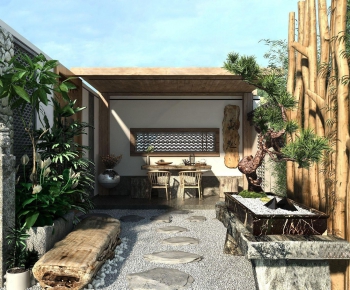New Chinese Style Courtyard/landscape-ID:122865922