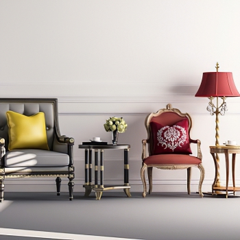 Simple European Style Lounge Chair-ID:904807092