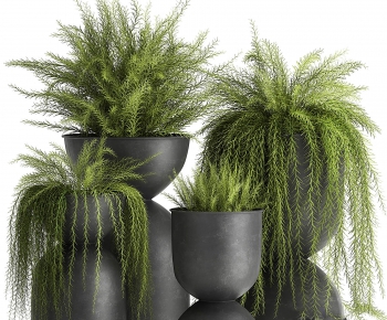 Modern Potted Green Plant-ID:693183907