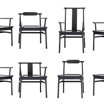 New Chinese Style Single Chair-ID:787494901