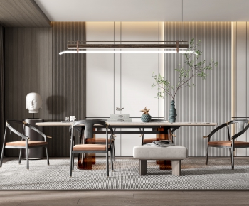New Chinese Style Dining Room-ID:163032055
