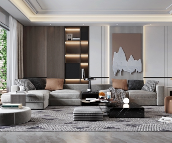Modern A Living Room-ID:529526958