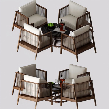 New Chinese Style Leisure Table And Chair-ID:643549079
