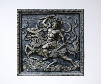 中式铜浮雕，墙饰-ID:546906951