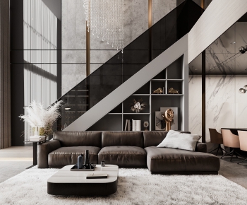 Modern A Living Room-ID:882539993
